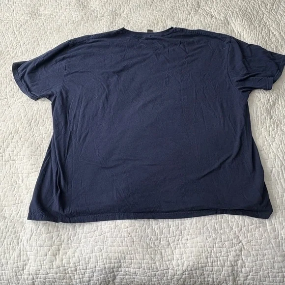 The Brian Jonestown Massacre Navy Graphic T-Shirt with Yellow Print - Picture 6 of 6